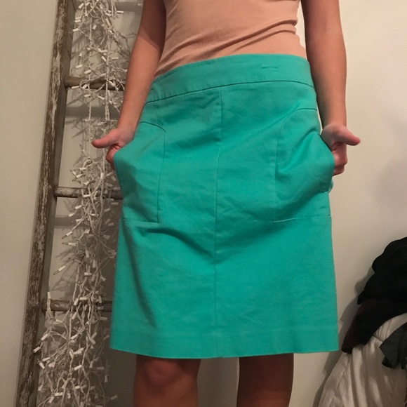 Teal Pencil Skirt - Picture 5 of 5